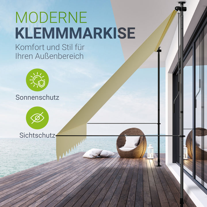 Klemmmarkise Kapstadt mit Handkurbel