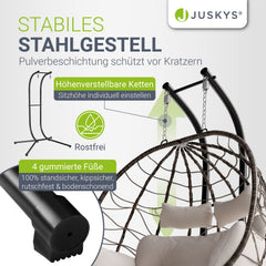 Polyrattan Doppelhängesessel Aria
