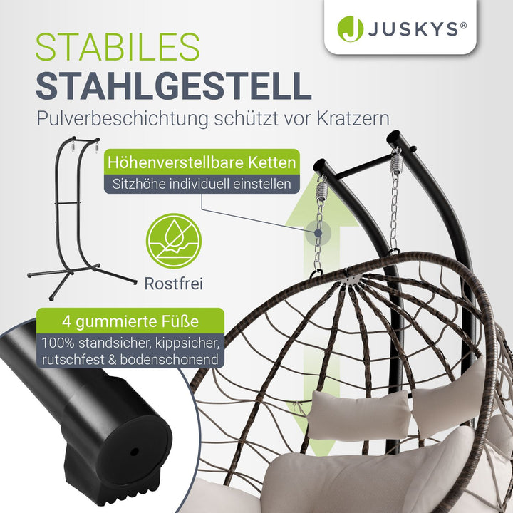 Polyrattan Doppelhängesessel Aria