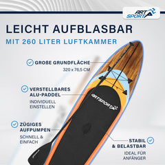 Stand Up Paddling Board - Komplett Set