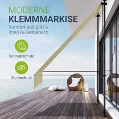 Klemmmarkise Kapstadt mit Handkurbel