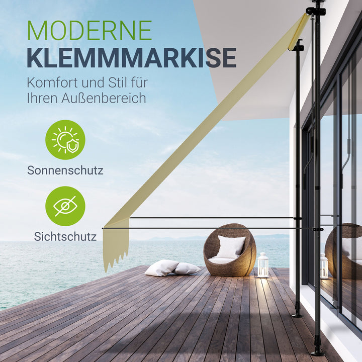 Klemmmarkise Kapstadt mit Handkurbel