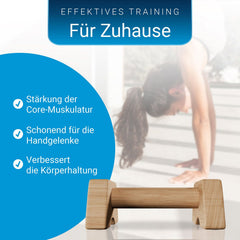 Liegestützgriffe aus Holz