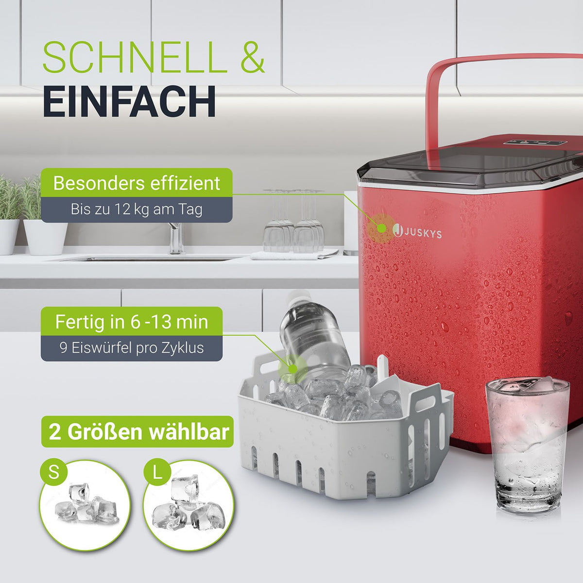 Eiswürfelmaschine mit Selbstreinigung IceOracle