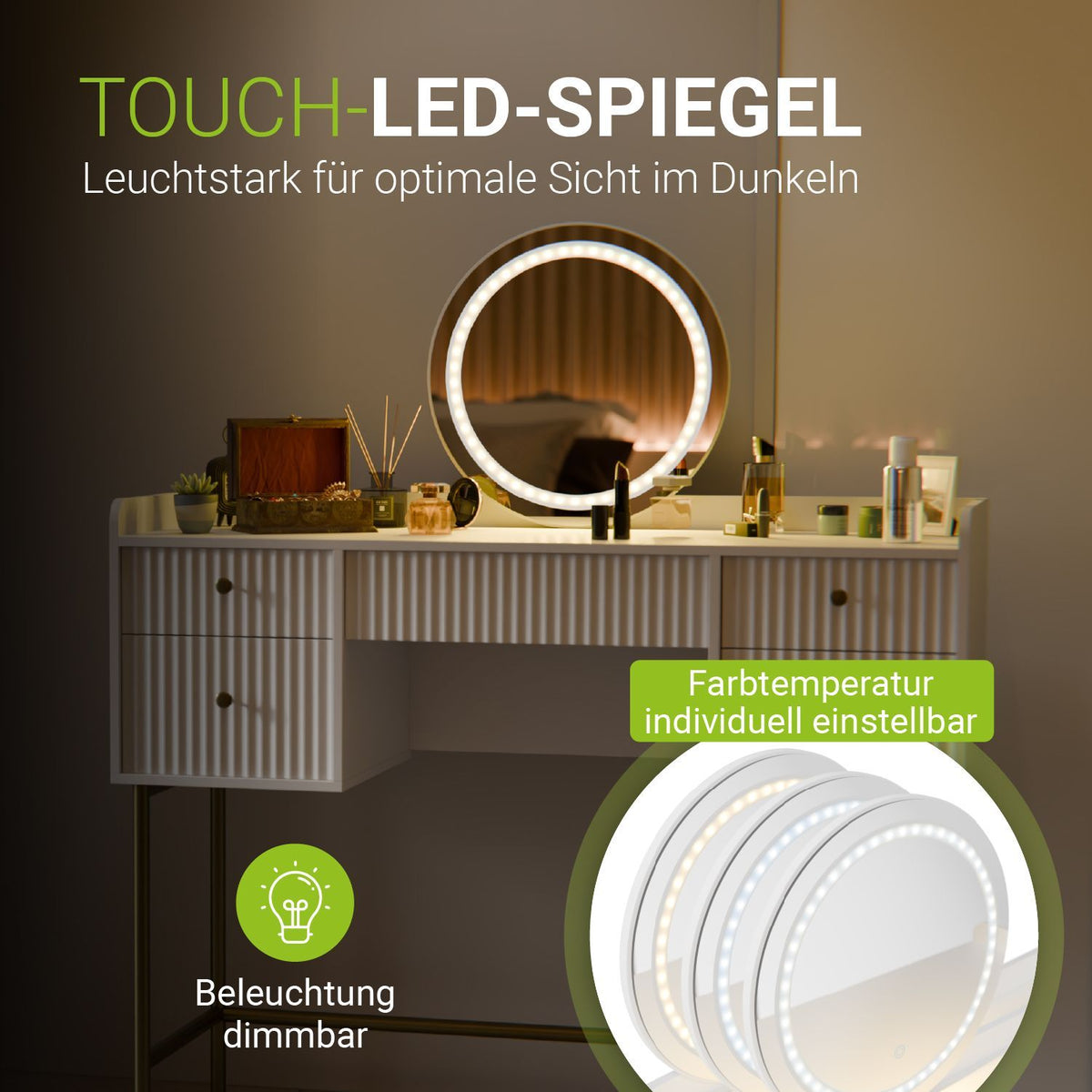 Schminktisch mit Spiegel Samira