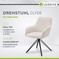 Drehstuhl Clyde mit Cord