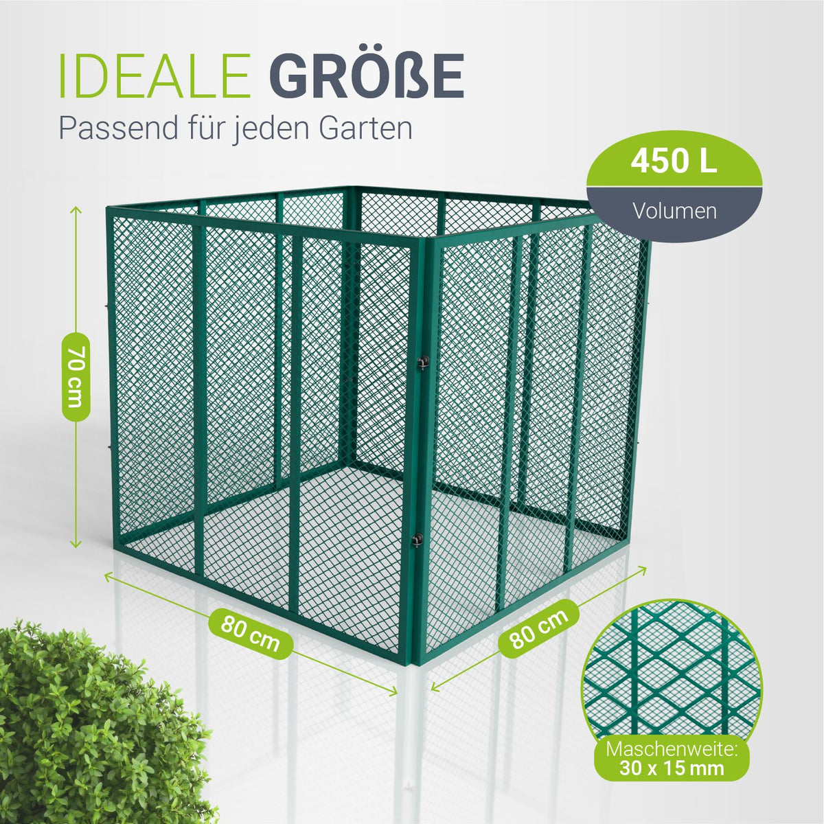 Metall Komposter für Gartenabfälle