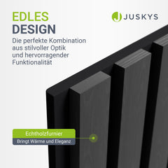 Akustikpaneele Holzoptik 4er Set