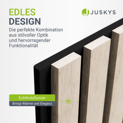 Akustikpaneele Holzoptik 4er Set