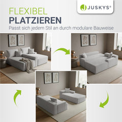 Sofa Coredo mit Cord Bezug & Dekokissen