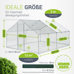 Freilaufgehege HLS25T für Hühner