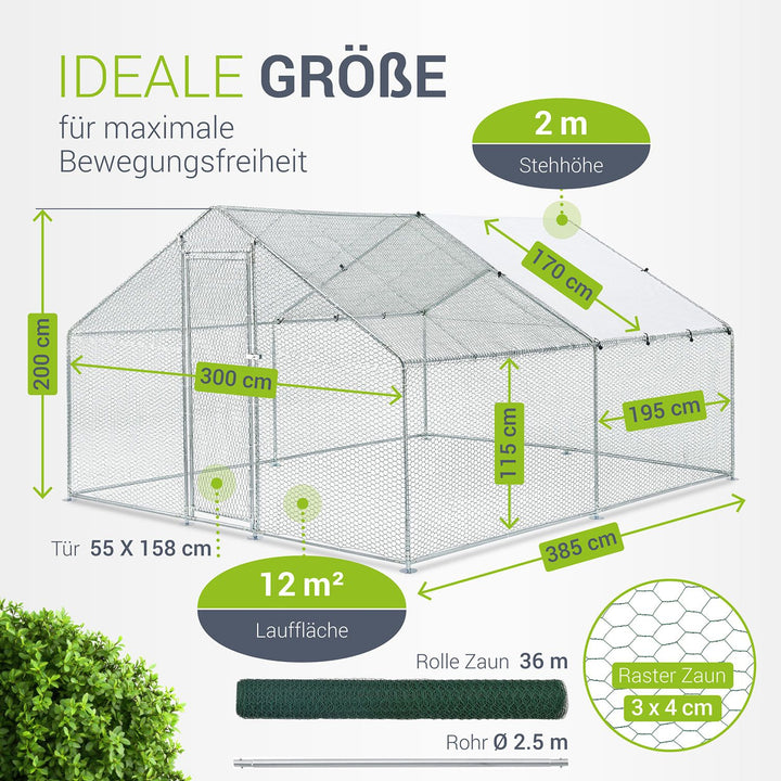 Freilaufgehege HLS25T für Hühner