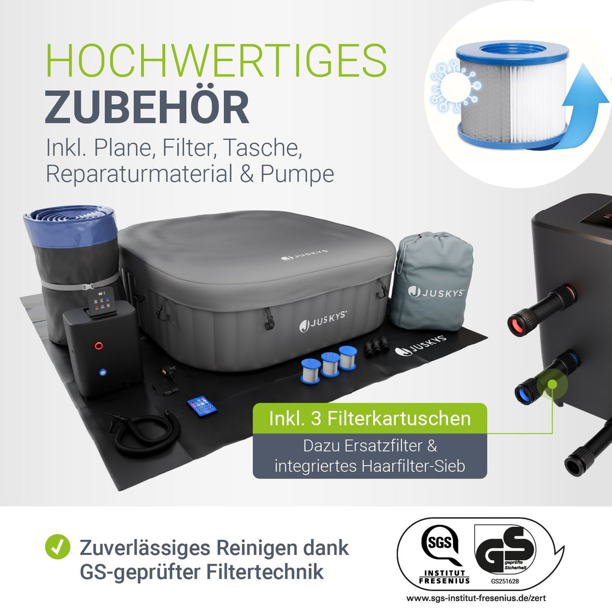Whirlpool aufblasbar für 4-6 Personen