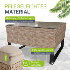 Gartenlounge für 4 Personen Santorini