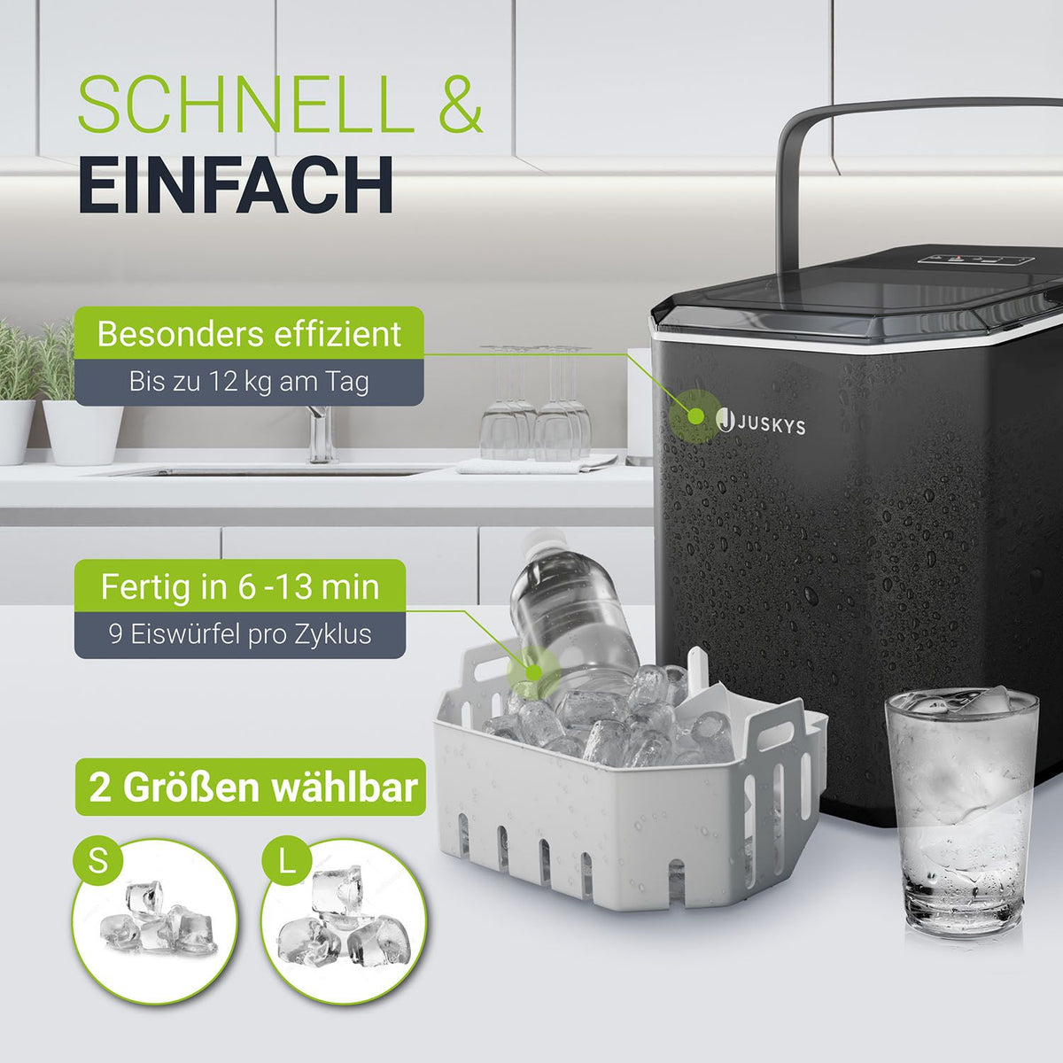 Eiswürfelmaschine mit Selbstreinigung IceOracle