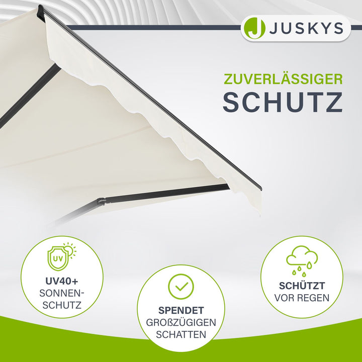 Gelenkarmmarkise mit Kurbel