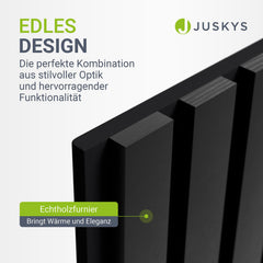 Akustikpaneele Holzoptik 4er Set