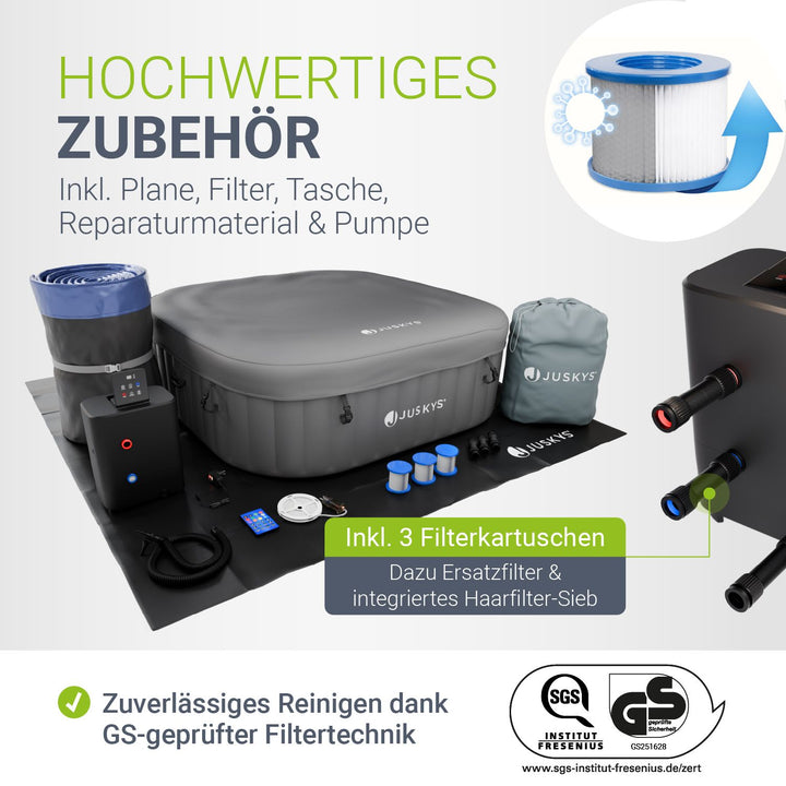 Whirlpool aufblasbar für 4-6 Personen