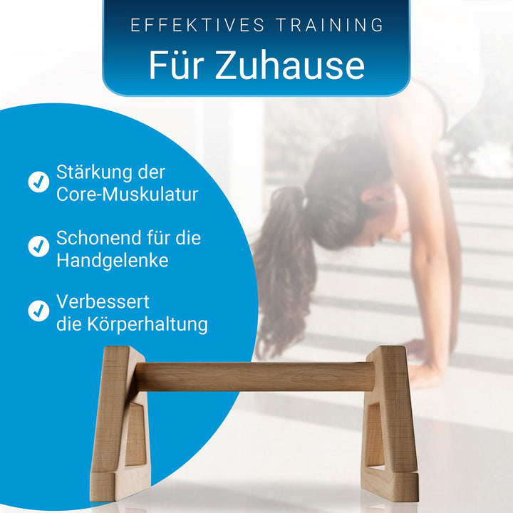 Liegestützgriffe aus Holz