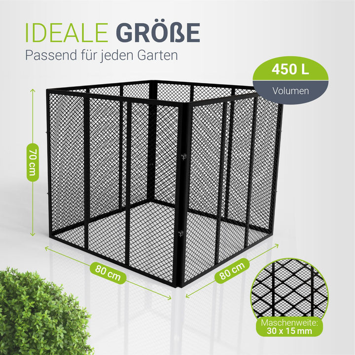 Metall Komposter für Gartenabfälle