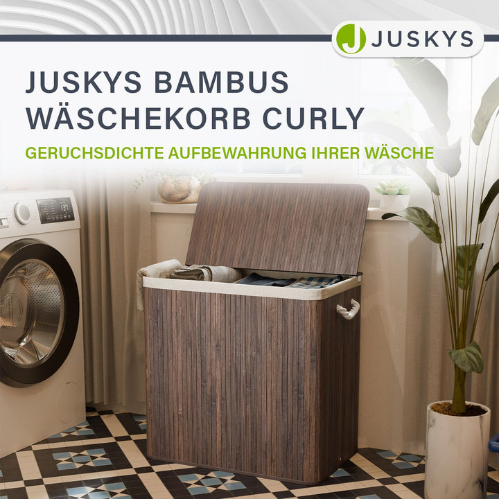 Bambus Wäschekorb Curly