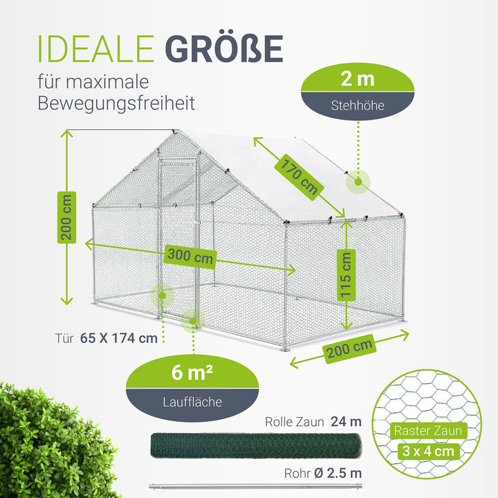 Freilaufgehege HLS25T für Hühner