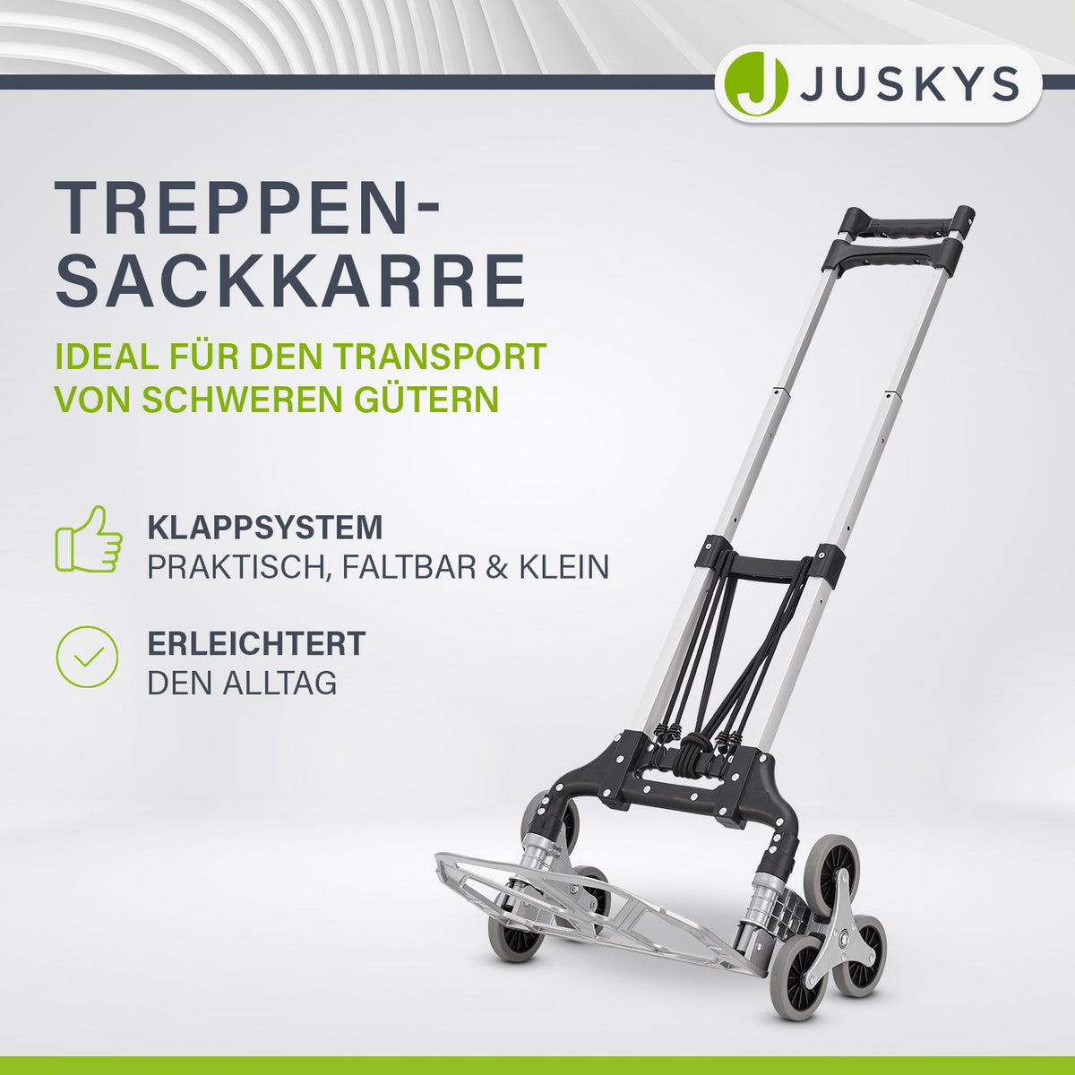 Klappbare Treppensackkarre bis 80 kg