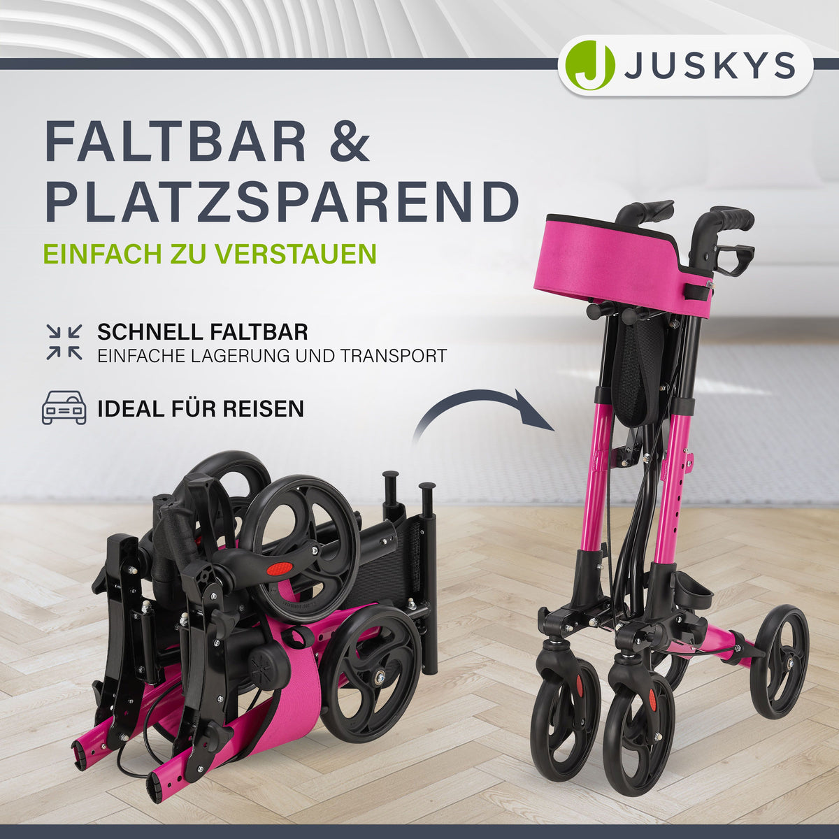 Aluminium Rollator Vital mit Sitz