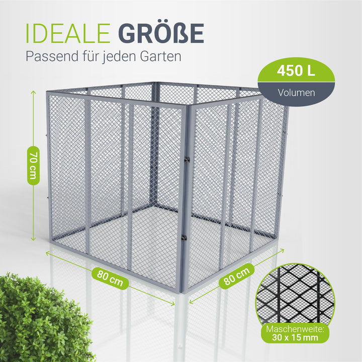 Metall Komposter für Gartenabfälle