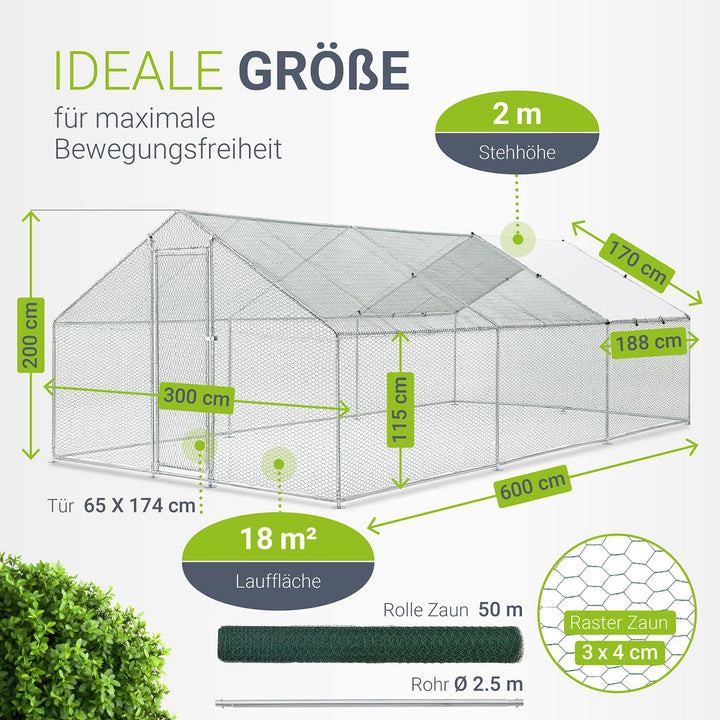 Freilaufgehege HLS25T für Hühner