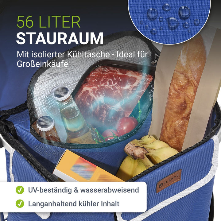 3in1 Einkaufstrolley - 56 L Kapazität