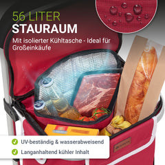 3in1 Einkaufstrolley - 56 L Kapazität