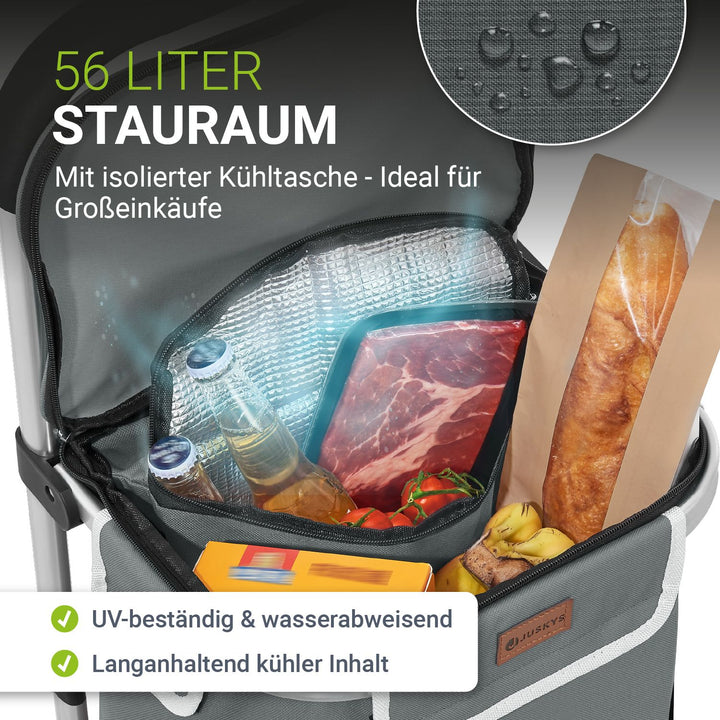 3in1 Einkaufstrolley - 56 L Kapazität
