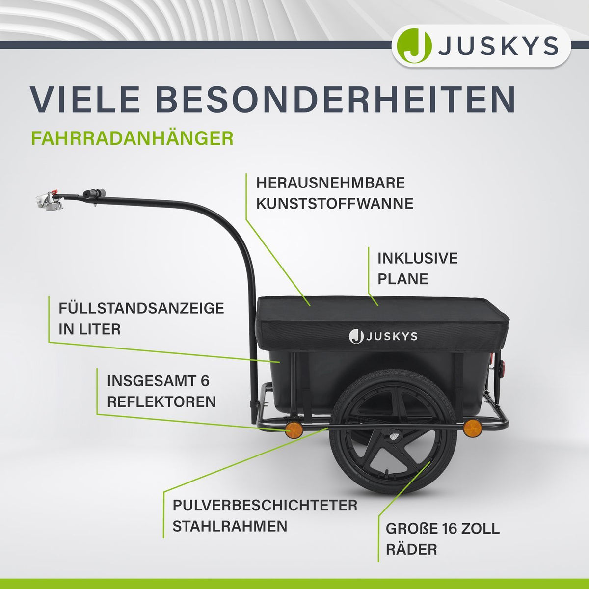 Transportanhänger / Fahrradanhänger 90 Liter