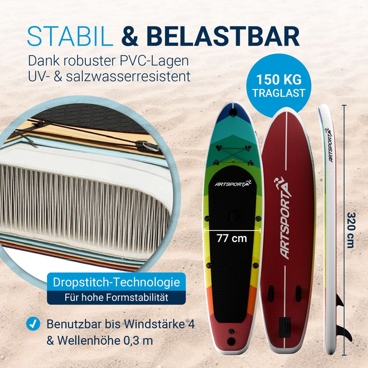 Stand Up Paddling Board mit Kajaksitz