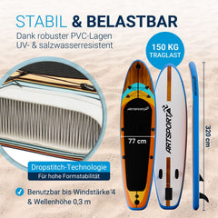 Stand Up Paddling Board mit Kajaksitz
