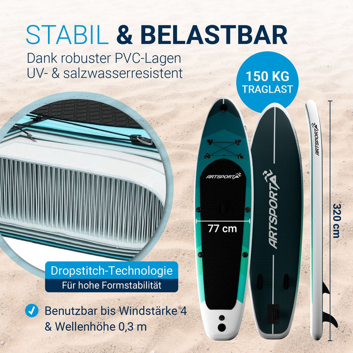 Stand Up Paddling Board mit Kajaksitz