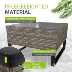 Gartenlounge für 4 Personen Santorini