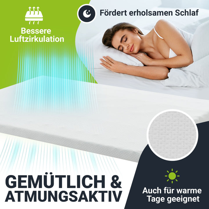 Orthopädischer Matratzentopper aus Memoryschaum