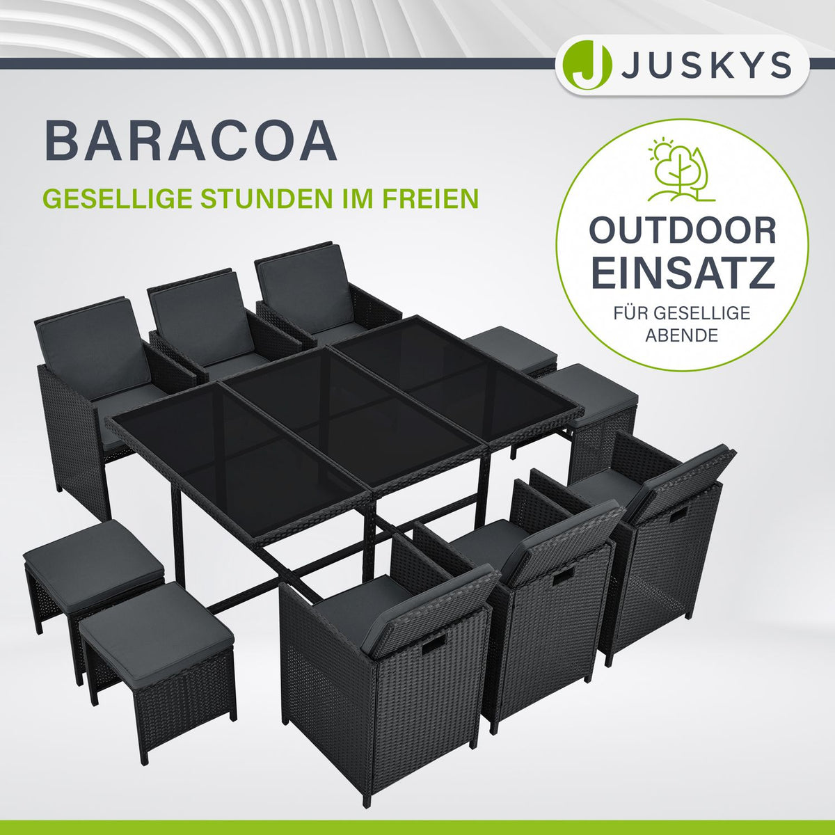 Polyrattan Sitzgruppe Baracoa