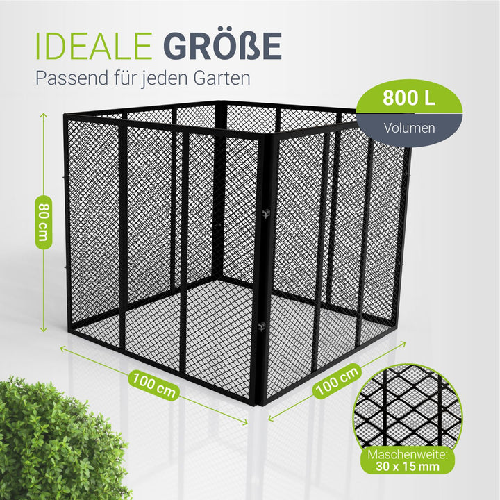 Metall Komposter für Gartenabfälle