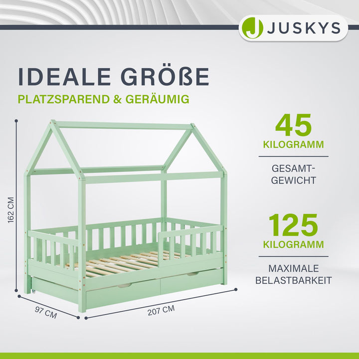 Kinderbett Marli 90 x 200 cm mit Bettkasten