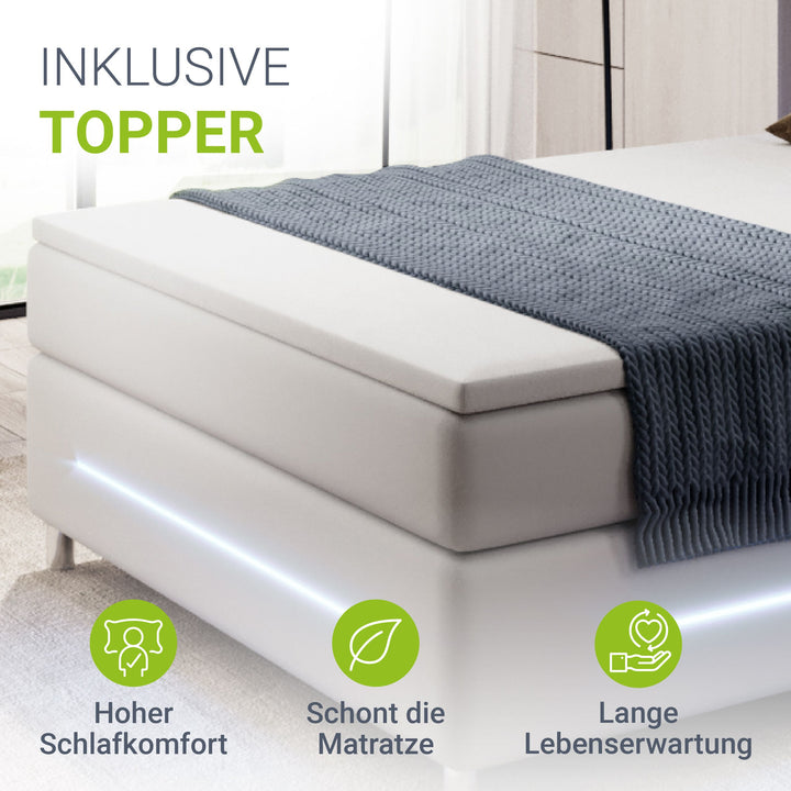 Boxspringbett Norfolk - Kunstleder