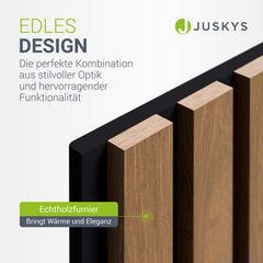 Akustikpaneele Holzoptik 4er Set