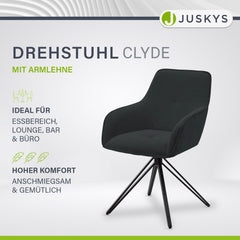 Drehstuhl Clyde mit Cord