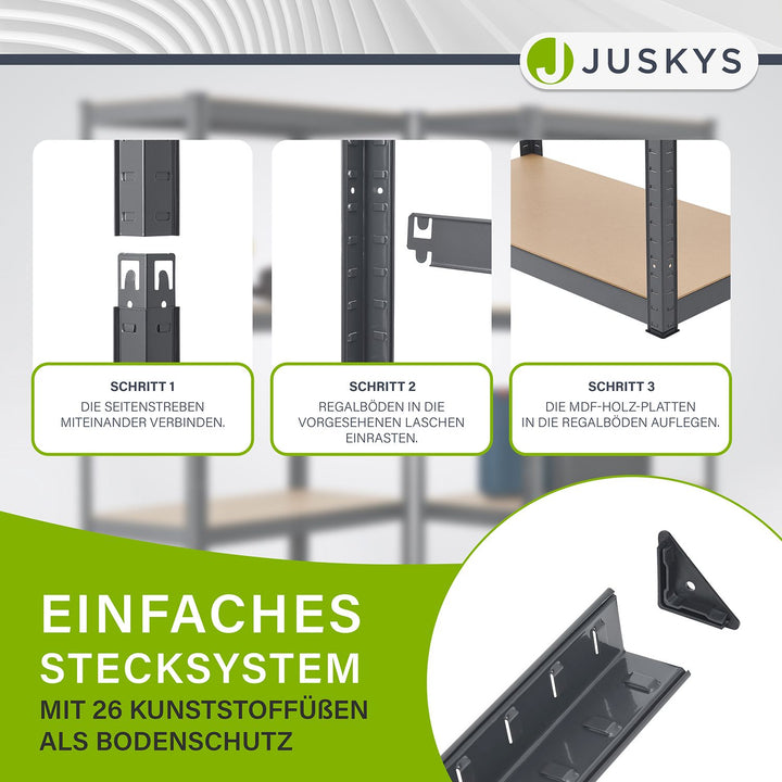 3er Regalsystem 1 Corner & 2 Basic