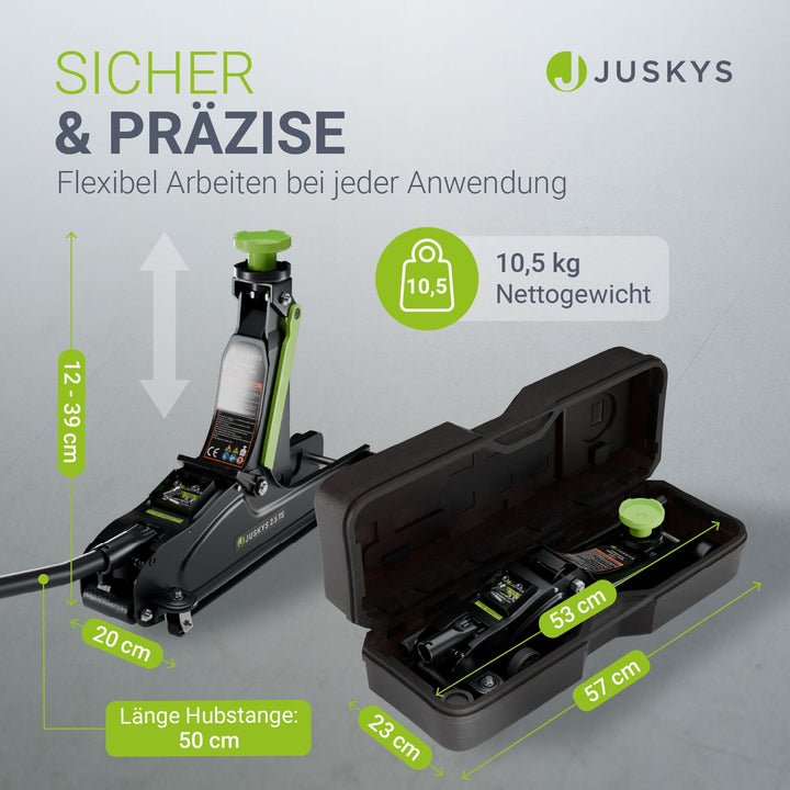 Wagenheber 2,5 t mit Transportbox