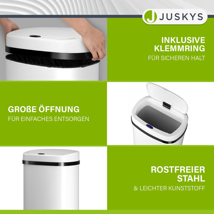 Rechteckiger Mülleimer mit Sensor