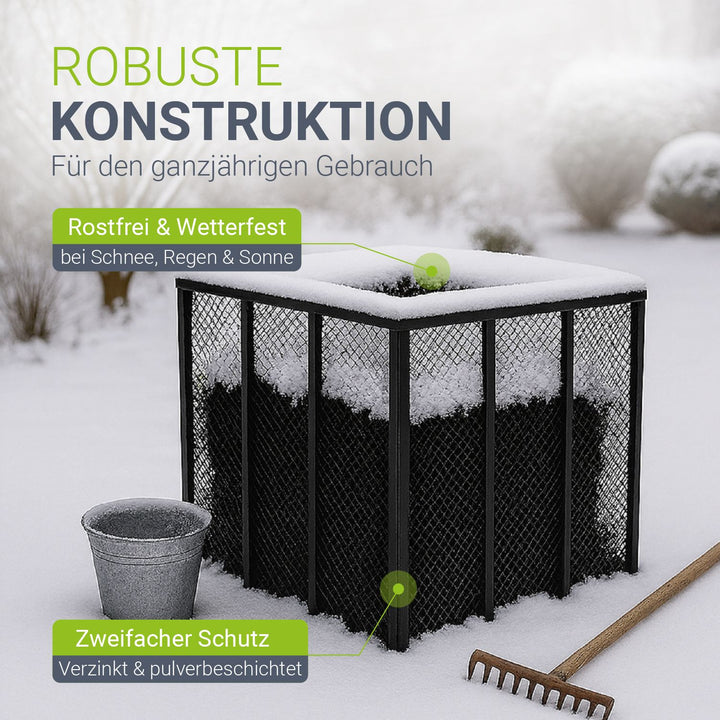 Metall Komposter für Gartenabfälle