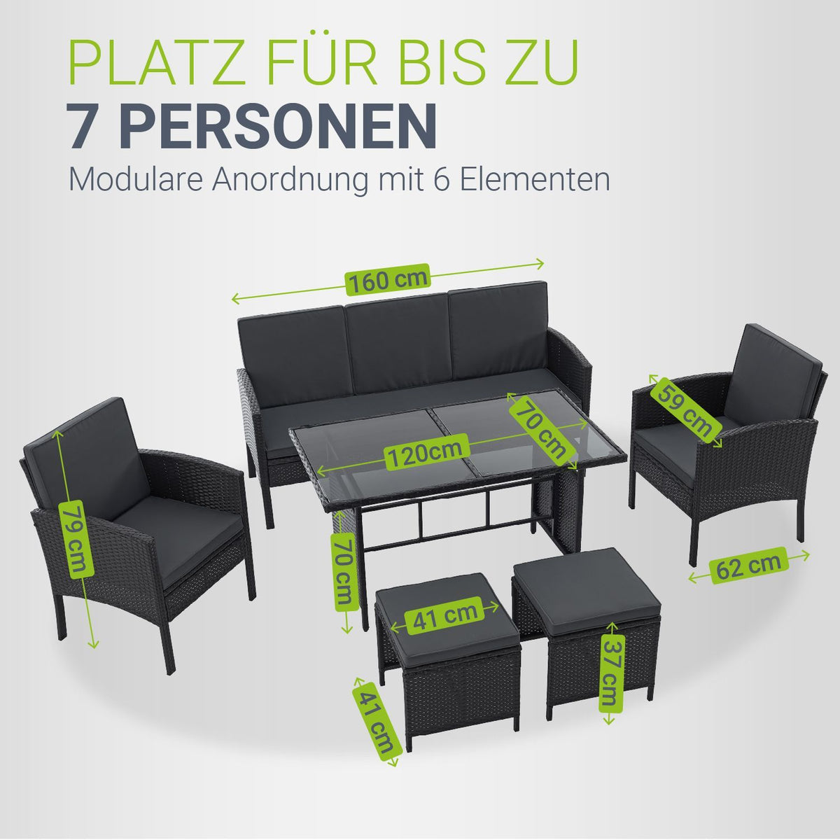 Rattan Sitzgruppe Turin